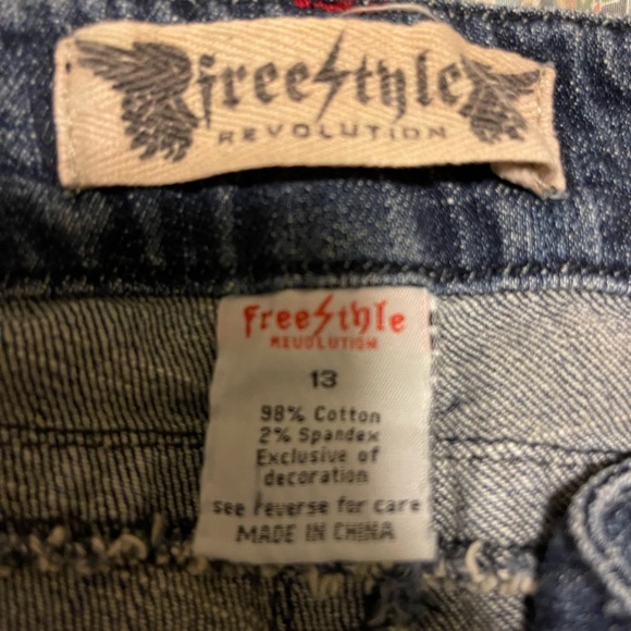 Junior size 13 cropped cuffed jeans - Picture 5 of 6